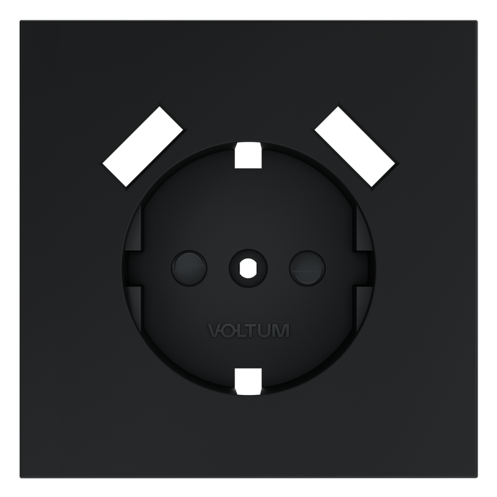 Накладка для розетки с заземлением и защитными шторками, с USB A+A, S70 (графит)