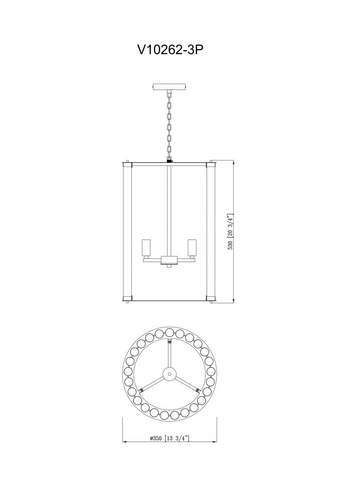 Подвесной светильник Moderli Crumbly V10262-3P