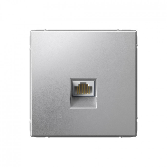 Розетка Schneider Electric Art Gallery RJ-45 кат. 5е, Алюминий GAL000383