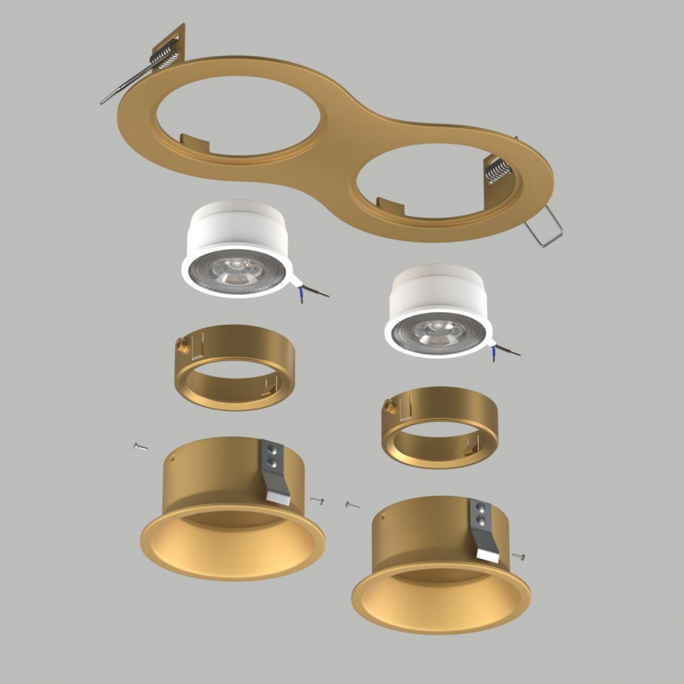 Встраиваемый светильник Lightstar Domino (214623+214603+214603+214003+214003) D6230303GMOD