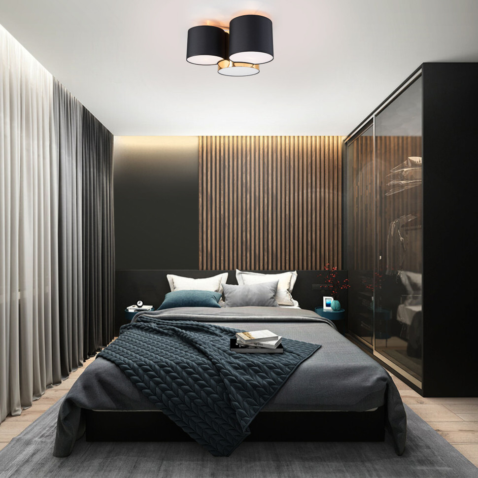 Потолочный светильник 3445 Mona Black/Gold