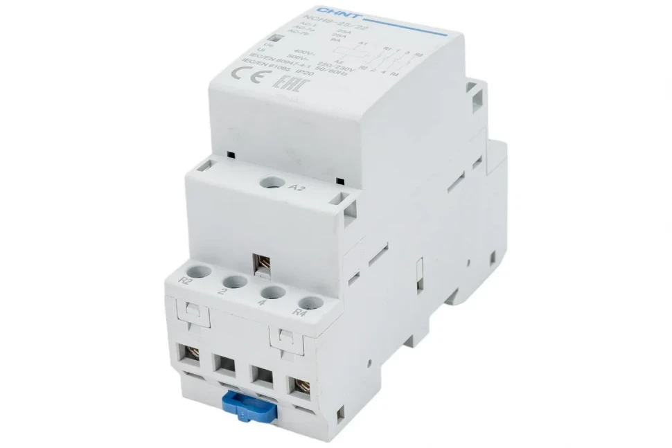 Модульный контактор CHINT NCH8-25/22 25A  2НЗ+2НО AC 24В/380В 50Гц 256092