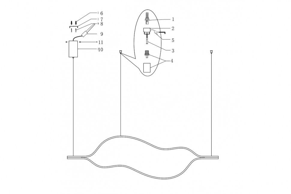 Подвесной светильник ImperiumLoft Tape 177932-49