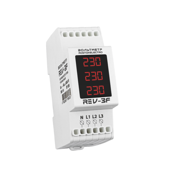 Вольтметр трёхфазный ROSTOKELECTRO (DigiTop) RE V-3F