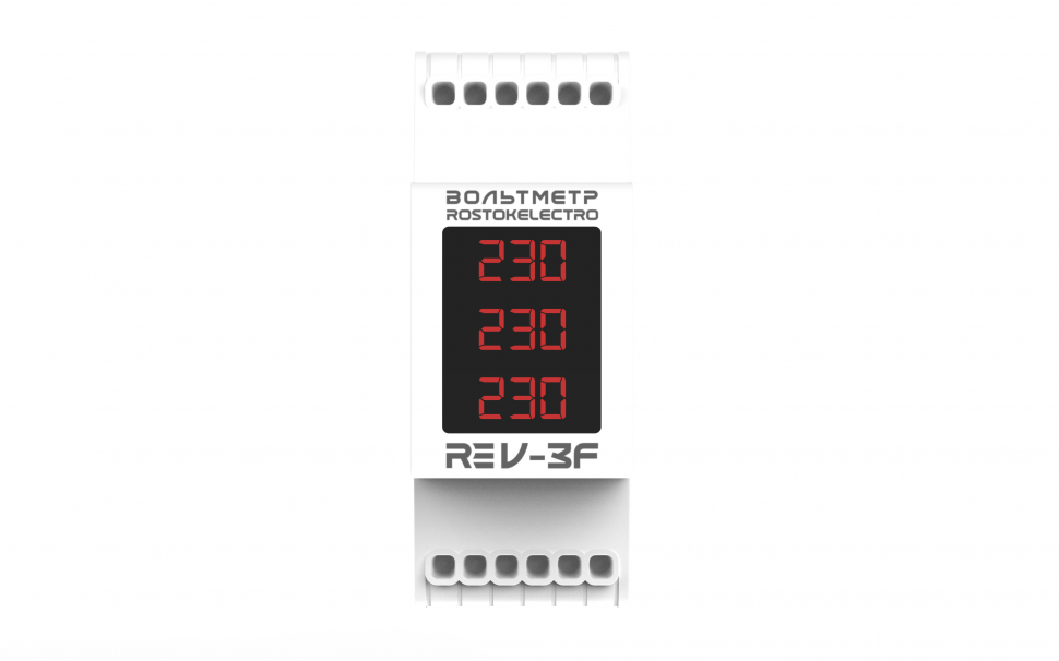 Вольтметр трёхфазный ROSTOKELECTRO (DigiTop) RE V-3F