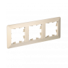 Рамка Systeme Electric AtlasDesign Air 3-ая, цвет бежевый, ATN220203