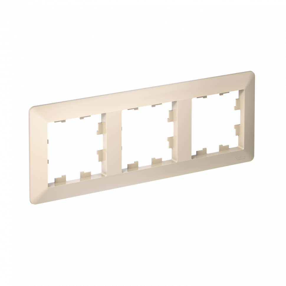 Рамка Systeme Electric AtlasDesign Air 3-ая, цвет бежевый, ATN220203