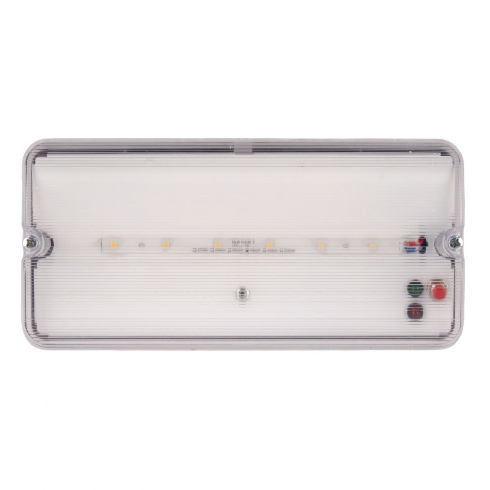 Светильник пылевлагозащищенный Uniel ULW-K25B 6W/4000K/EMG IP65 WHITE UL-00013352