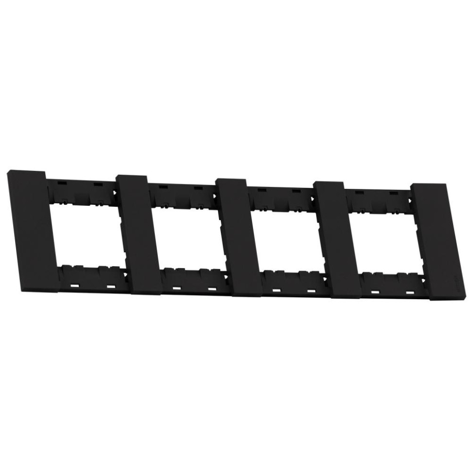 Рамка 4-ая цвет-черный матовый MEITON AA4802M4AG