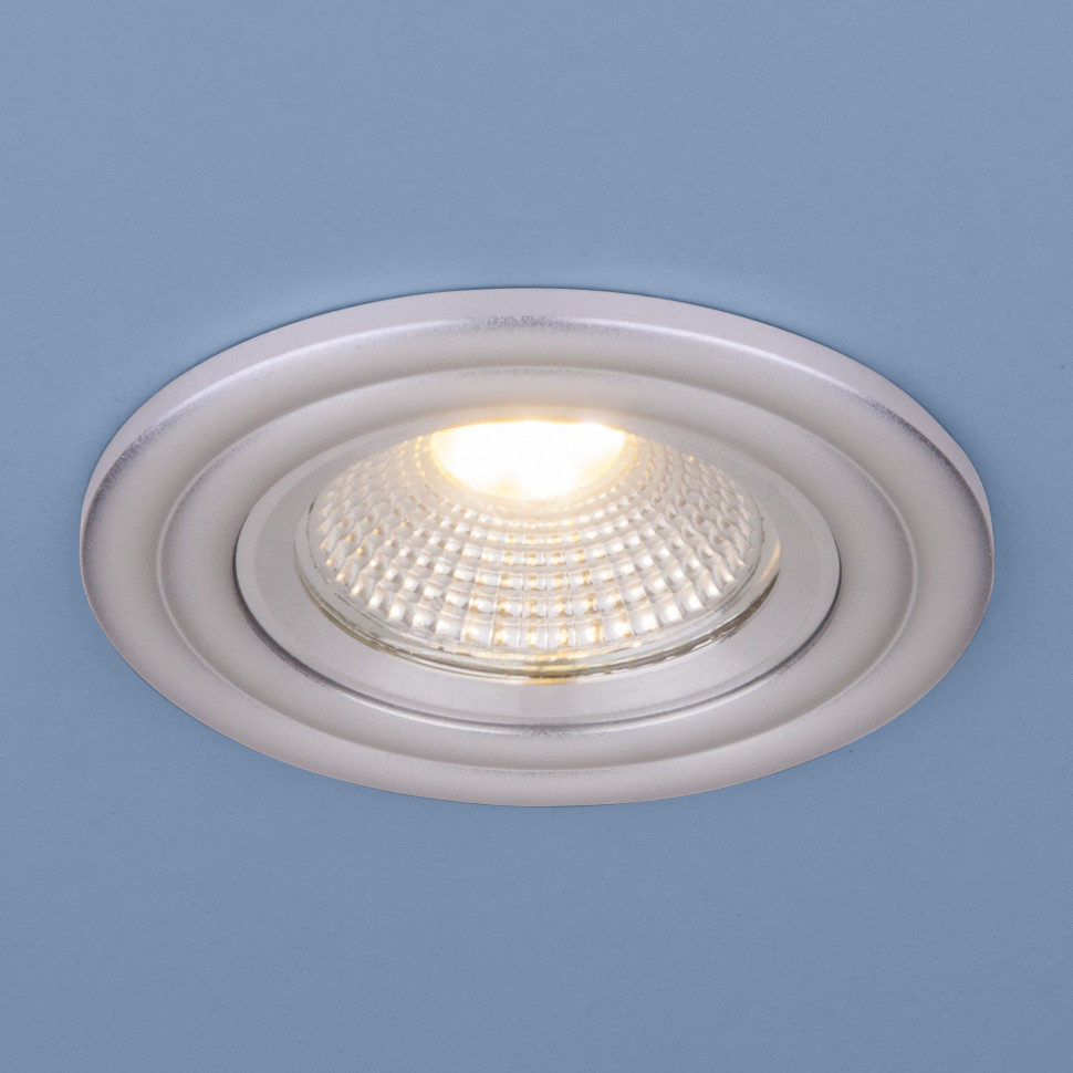 Встраиваемый точечный светильник 9902 LED 3W COB SL серебро