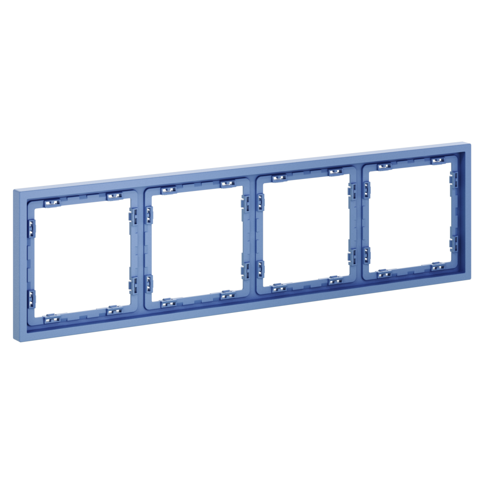 Рамка пластиковая VOLTUM S70 на 4 поста, (деним)