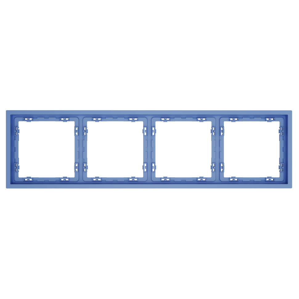 Рамка пластиковая VOLTUM S70 на 4 поста, (деним)