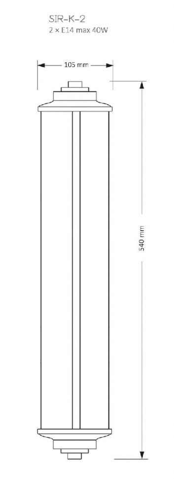 Настенный светильник Kutek Mood Siri SIR-K-2(CZ) 540