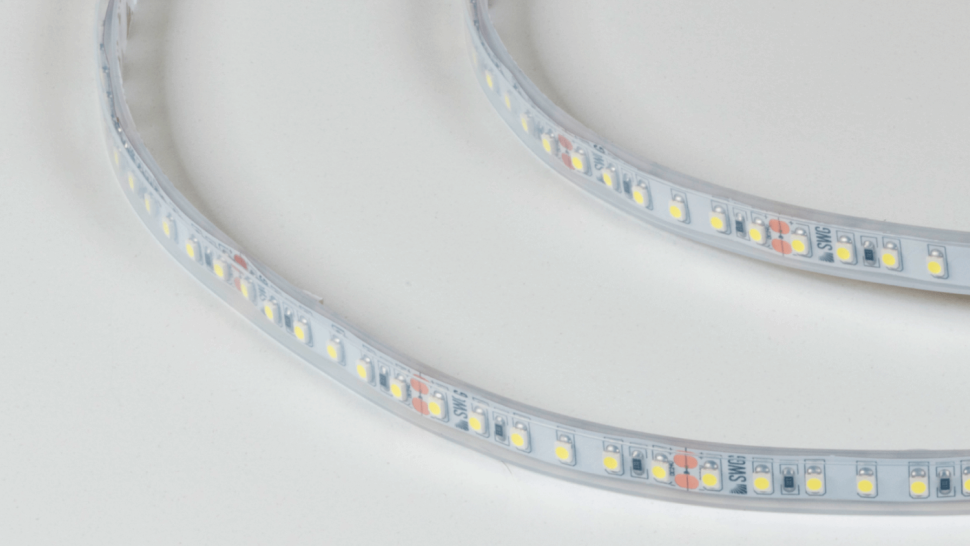  SWG Standard Светодиодная лента 3528, 120 LED/м, 9,6 Вт/м, 24В , IP66, Цвет: Холодный белый, SWG3120-24-9.6-W-66-M