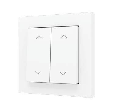 Zennio ZS552PB4SMW ZS55. Простая сенсорная кнопка для 1 двоичного входа, 55 x 55 мм, матово-белый