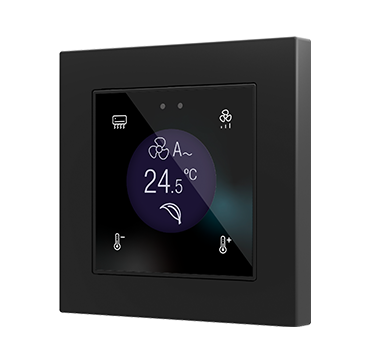 Контроллер комнатный KNX, с экраном 1.18 дюймов, стандарт 55x55мм Zennio Flat 55 Display v2