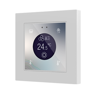 Контроллер комнатный KNX, с экраном 1.18 дюймов, стандарт 55x55мм Zennio Flat 55 Display v2