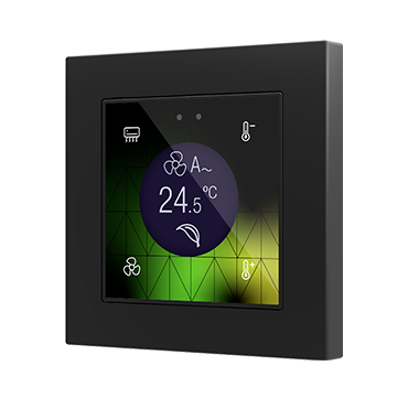 Контроллер комнатный KNX, с экраном 1.18 дюймов, стандарт 55x55мм Zennio Flat 55 Display v2