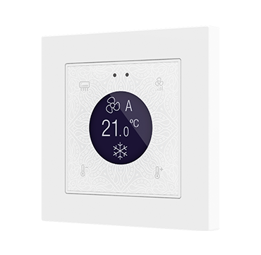 Контроллер комнатный KNX, с экраном 1.18 дюймов, стандарт 55x55мм Zennio Flat 55 Display v2