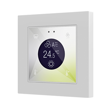 Контроллер комнатный KNX, с экраном 1.18 дюймов, стандарт 55x55мм Zennio Flat 55 Display v2