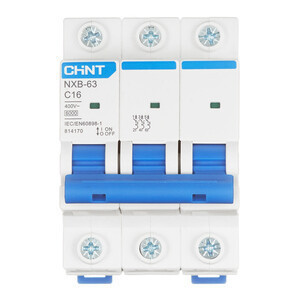 Автоматический выключатель CHINT NXB-63 3P 16А 6kA 400В х-ка С 814170