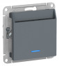 Выключатель для гостиниц Schneider Electric Atlas Design с подсветкой, грифель ATN000767