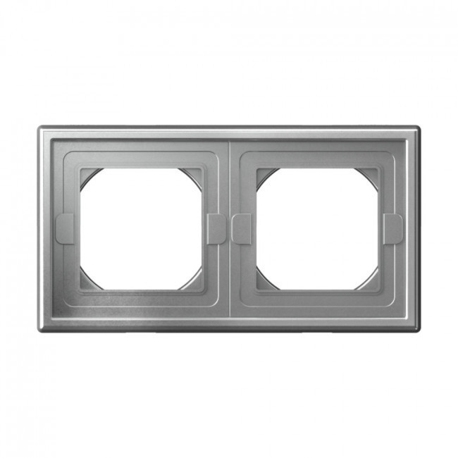 Рамка Schneider Electric Art Gallery на 2 поста IP44, алюминий GAL440302
