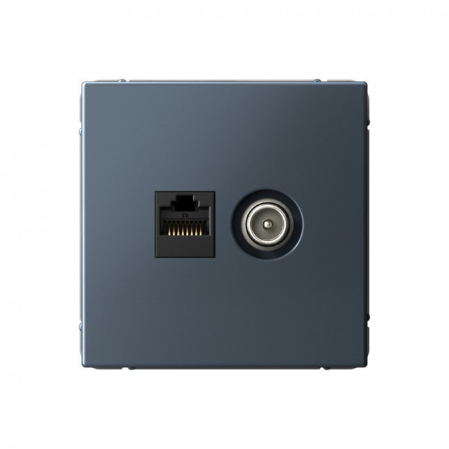Розетка TV+RJ-45 кат. 5e Schneider Electric Art Gallery Грифель GAL000789