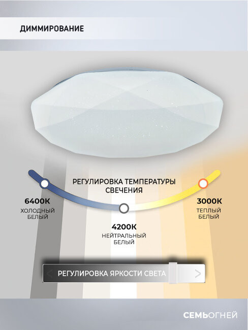 Потолочный светильник Seven Fires Эйри 45702.45.90.77RGB