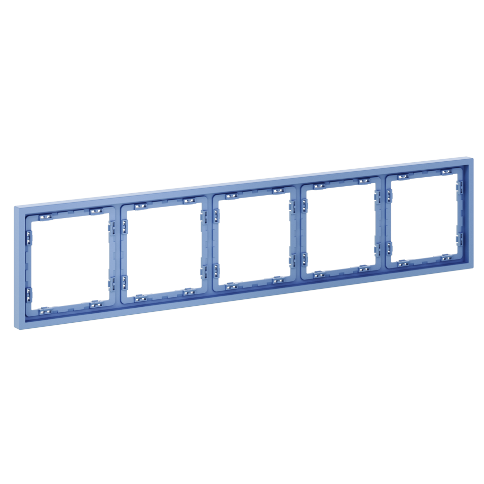 Рамка пластиковая VOLTUM S70 на 5 постов, (деним)