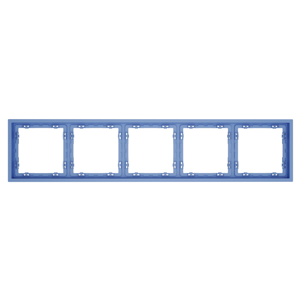 Рамка пластиковая VOLTUM S70 на 5 постов, (деним)