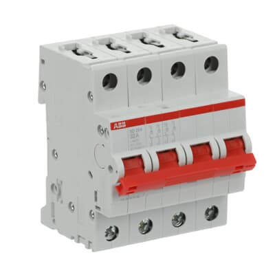 Рубильник ABB SD204/32 AC/DC 4P 32A 25кА 2CDD284101R0032
