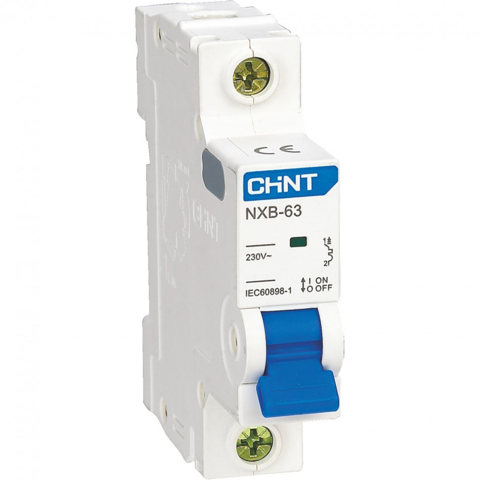 Автоматический выключатель CHINT NXB-63S 1P 16А 4.5kA 230В х-ка C (R) 296710