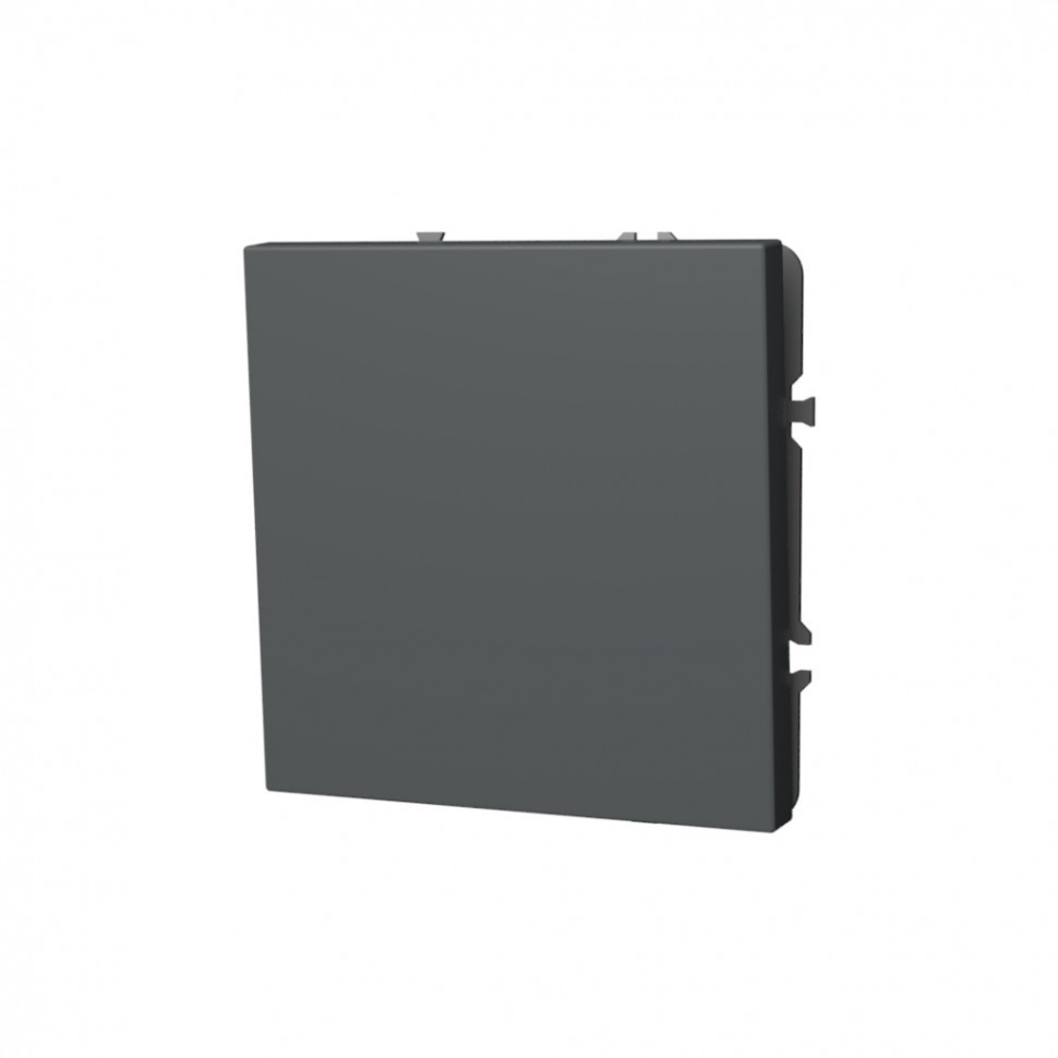 Выключатель встраиваемый VOLTUM S70 одноклавишный 10А, (титан) VLS010106