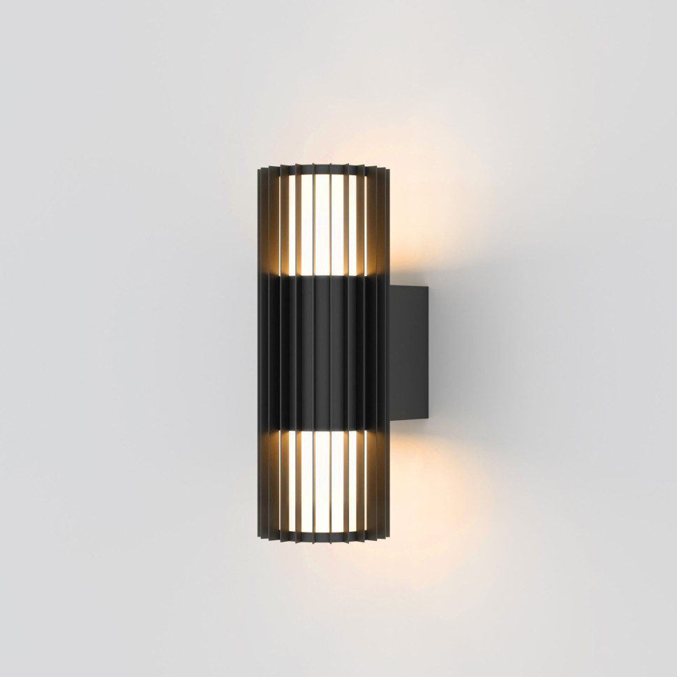 Уличный настенный светильник Entero (35189/W) 3000K черный 35189/W черный