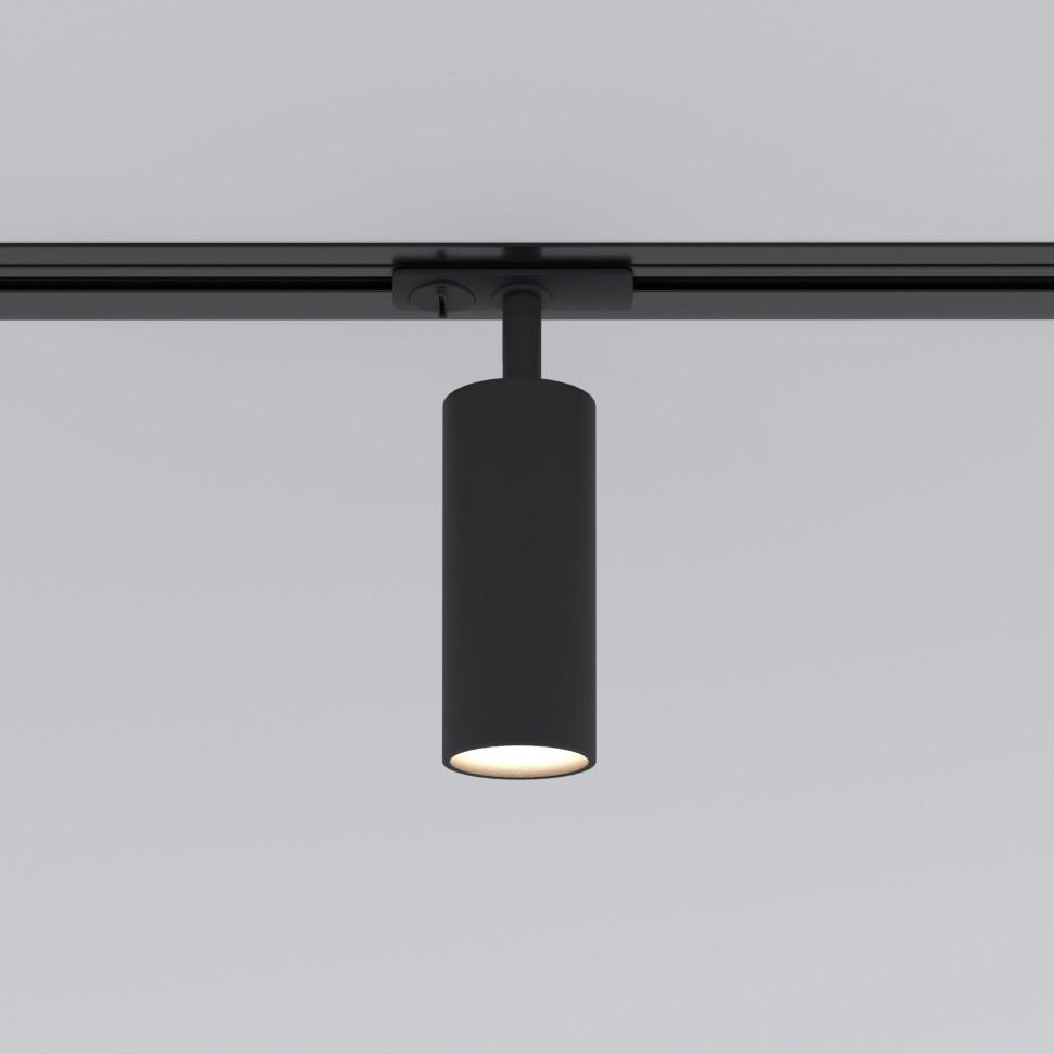 Трековый светодиодный светильник для однофазного шинопровода Diffe черный 10 Вт 4200K 85152/01