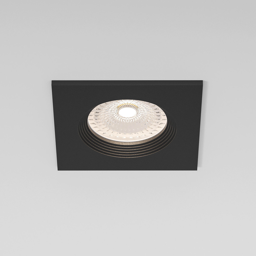 Светильник встраиваемый City GU10 черный 25055/01