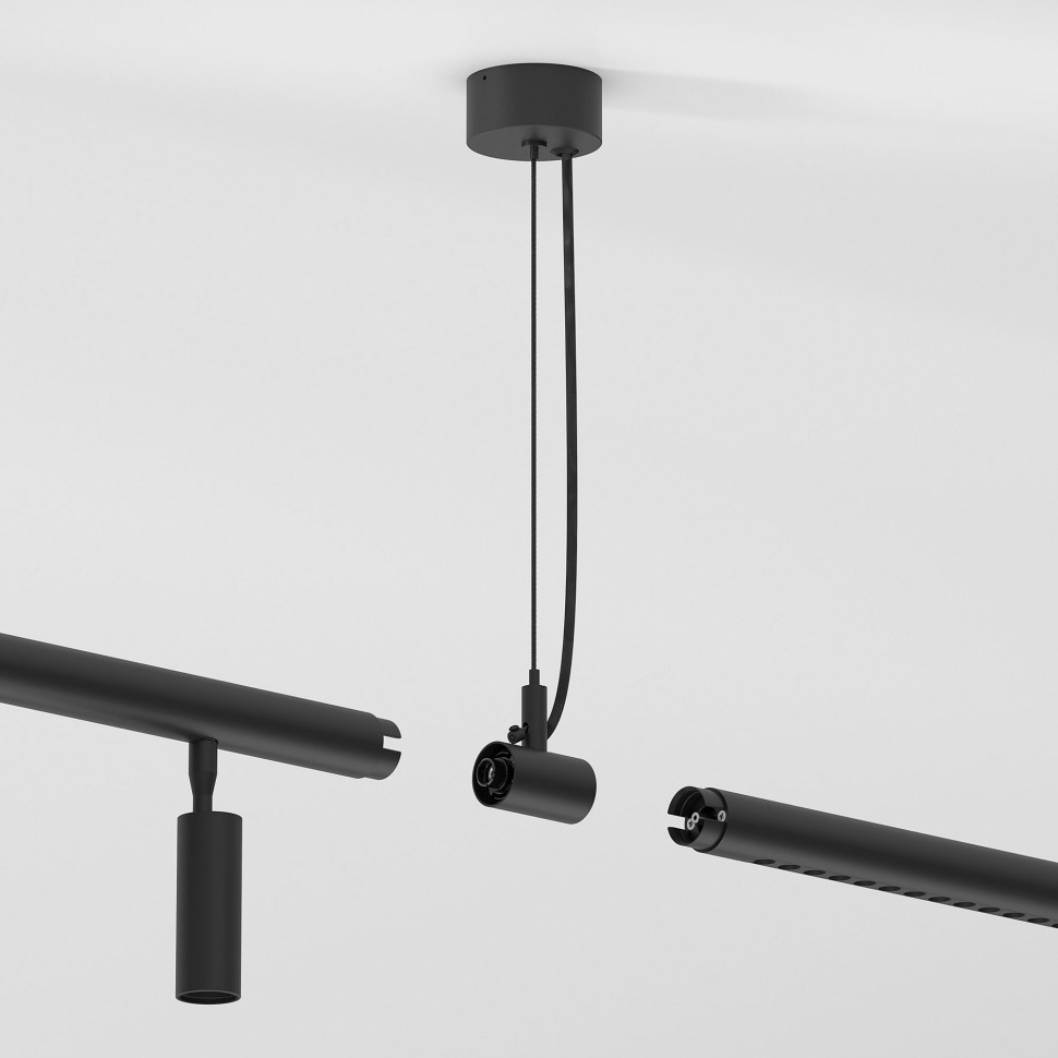 Module System Набор подвеса с вводом питания (черный) 85184/00