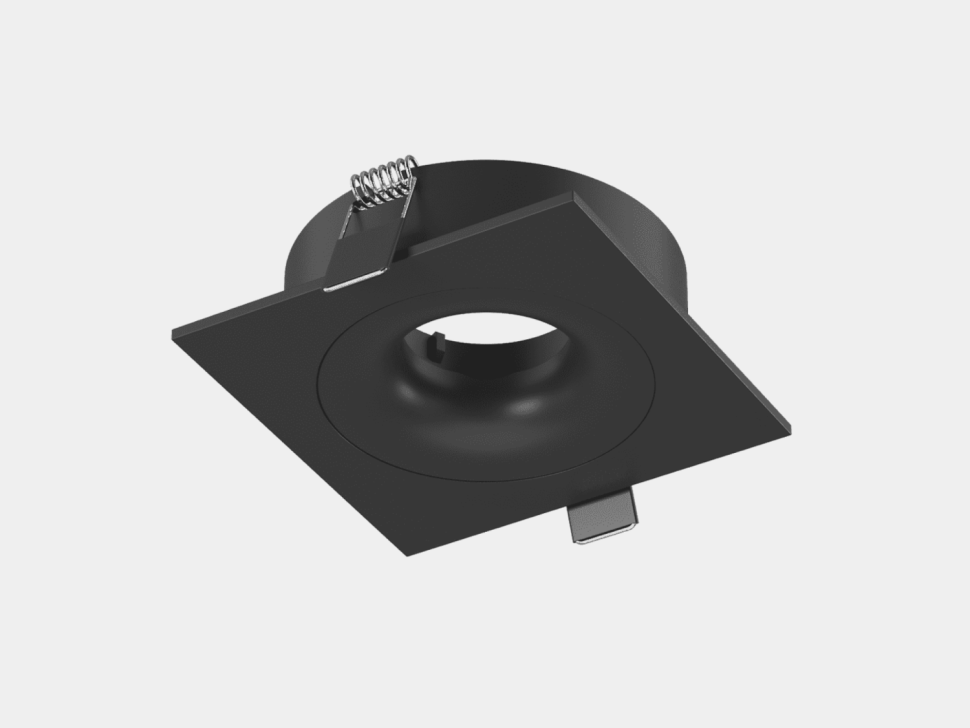  SWG PRO Корпус светильника потолочный встраиваемый  наклонно-поворотный, COMBO-2S1-BL, Черный, IP20, COMBO-2S1-BL