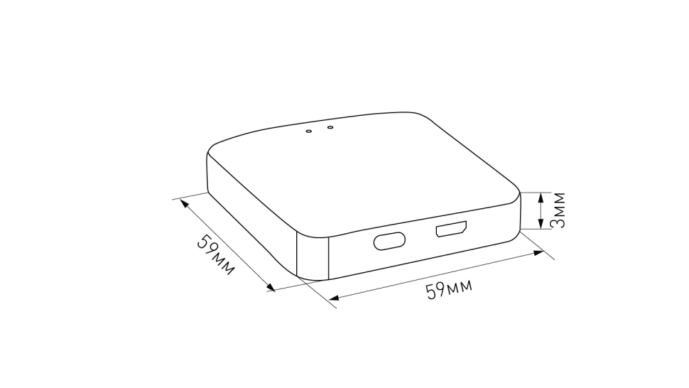  SWG PRO Шлюз для системы SLIM Tuya Zigbee, 5В, 5W, R-GW-WF-ZGBT