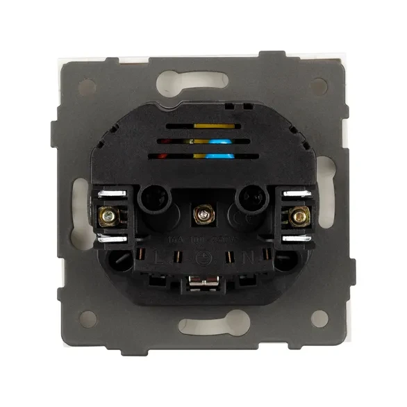 Розетка Schuko 250V 16A с USB-портом для зарядки Type A + Type C, с защитными шторками, 3,1А, 20W, IP-20, NEO 