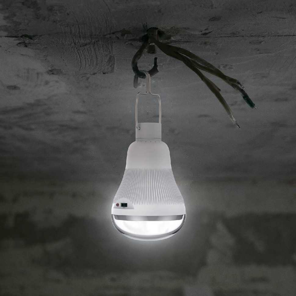 Лампа светодиодная Gauss с солнечной панелью 3W 4000K матовая 902102203