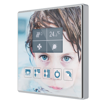 Контроллер комнатный KNX, с экраном 1.8 дюймов, 5 кнопок Zennio Square TMD-Display