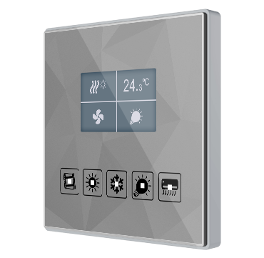 Контроллер комнатный KNX, с экраном 1.8 дюймов, 5 кнопок Zennio Square TMD-Display
