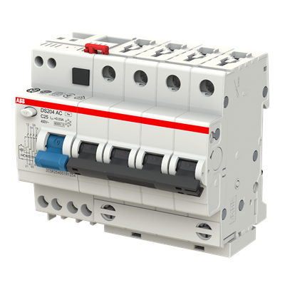 Дифференциальный автомат (АВДT) ABB DS204 AC-C25/0.03 Тип-AC 4P 25A 30мА х-ка C 6kA  2CSR254001R1254