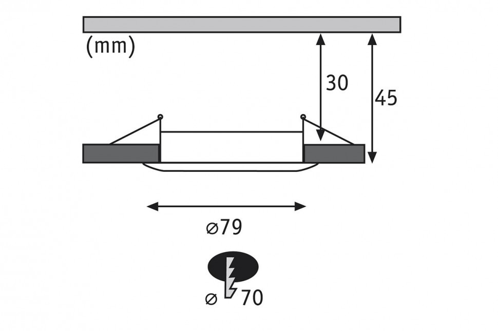 Встраиваемый светодиодный светильник Paulmann Premium Line Coin 92809