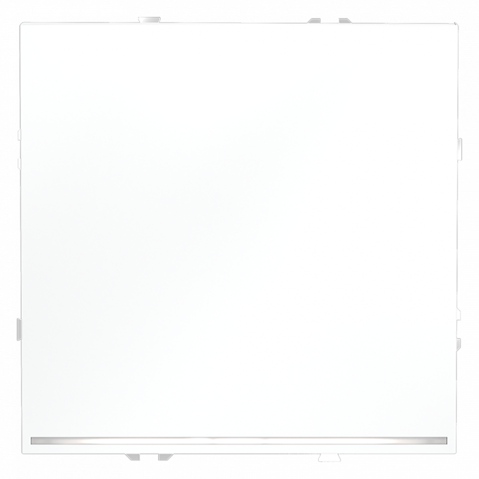 Проходной переключатель встраиваемый VOLTUM S70 одноклавишный с подсветкой 10А, (белый матовый) VLS010402