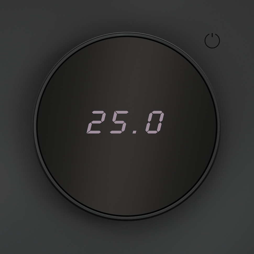Терморегулятор электронный VOLTUM S70 с индикацией и датчиком, для теплого пола, (графит)