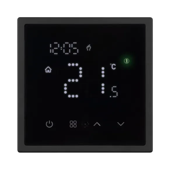 Терморегулятор Wi-Fi с датчиком, цвет черный, IP-20, NEO_PLUS 