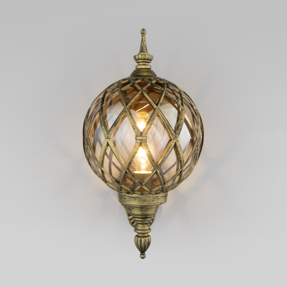 Уличный настенный светильник Sirius U черное золото IP44 Sirius U черное золото